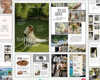 Magazin-Vorlage für Hochzeiten