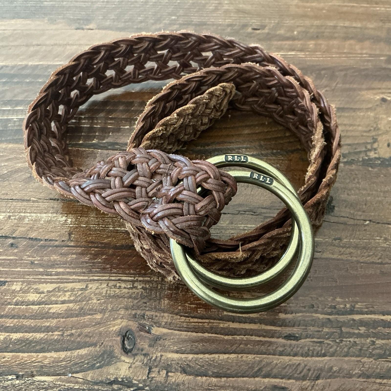 Vintage Ralph Lauren Braided Belt - Etsy