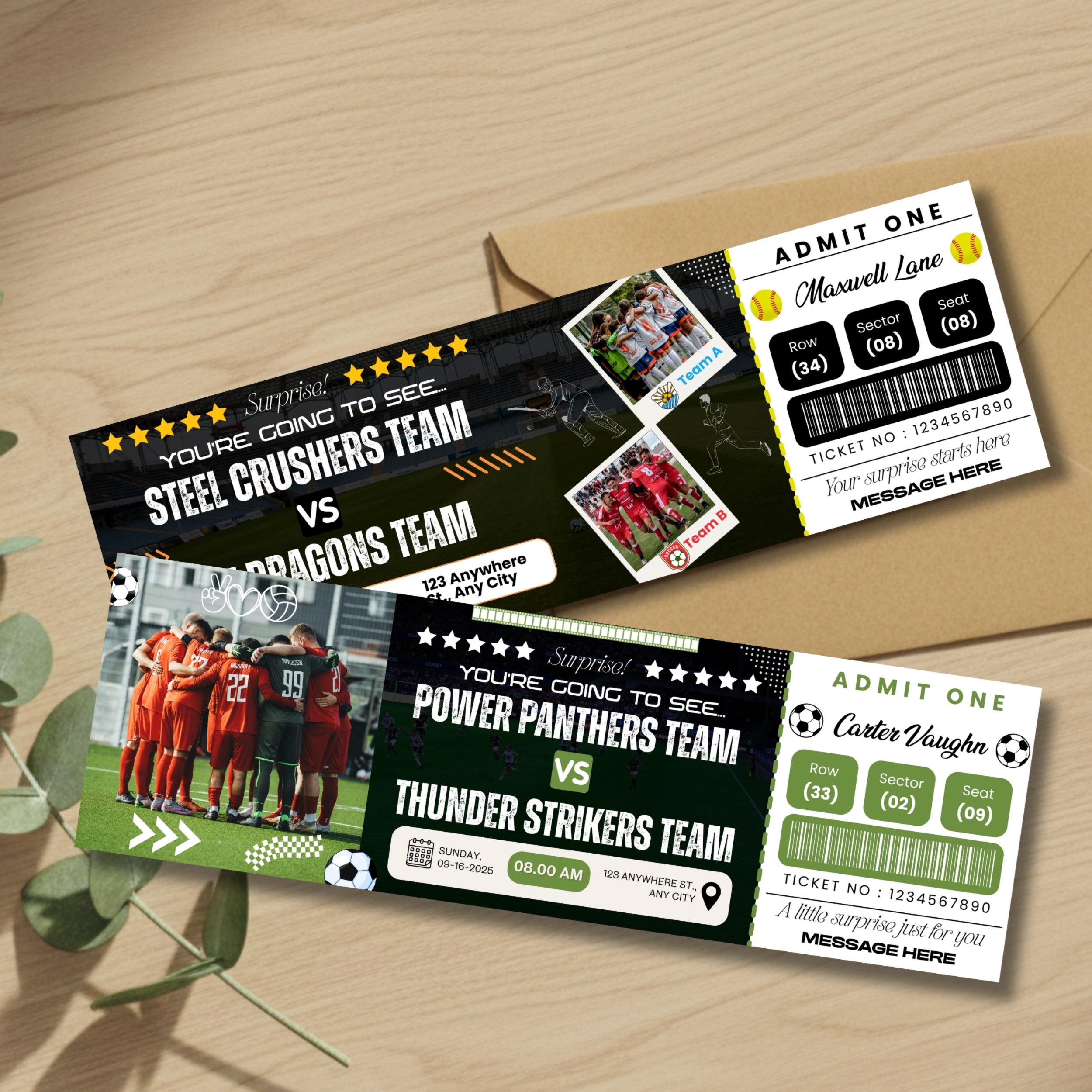 Editable Basketball Ticket Template, Personalized Sports Event Ticket ...
