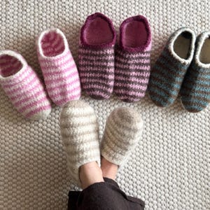 Crochet Slipper Pattern Sailor Slipper Style • Sizes EU 36-45 • Beginner friendly • Felt slippers • PDF DEU & EN