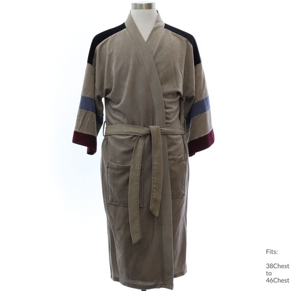 Large 70s Mens Velour Robe Gem