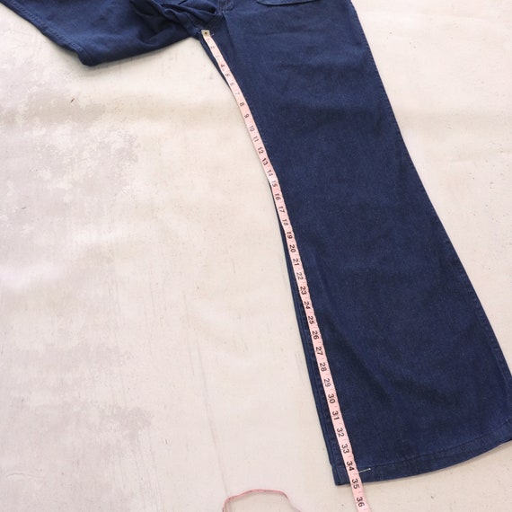 31W/36L - Seafarer Navy Bellbottom Jeans Pants - … - image 7