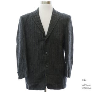 40Chest 50s Mens Sportcoat, Blazer or Sport Jacket | Millers, Knoxville Tenn. Rockabilly Style Wool Blazer Sport Coat Jacket (32 Sleeve)