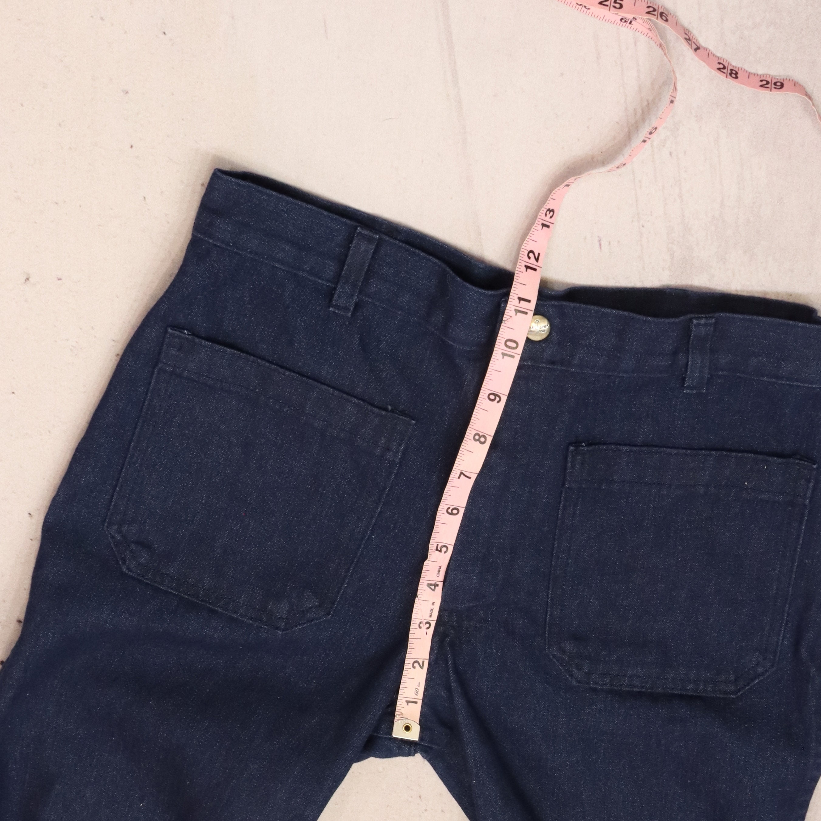 31W/32L - Seafarer Navy Bellbottom Jeans Pants - Mens New