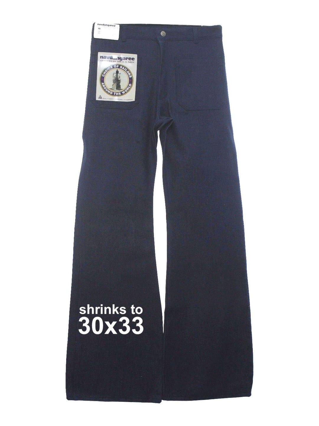 31W/34L - Navdungaree Mens Sailor Bellbottom Jeans Pants