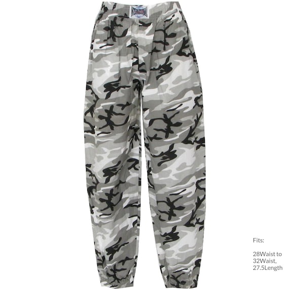 Women Gothic Cargo Jeans Wide Straight Leg Punk Grunge Baggy