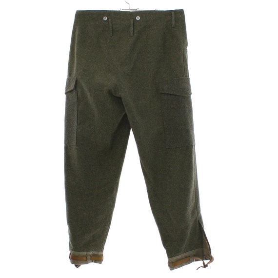 34waist 40s Mens Wool Pants | Authentic Vintage Crown Logo