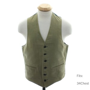 XS 60s Mod Suit Vest | Vintage Suit (34Chest)