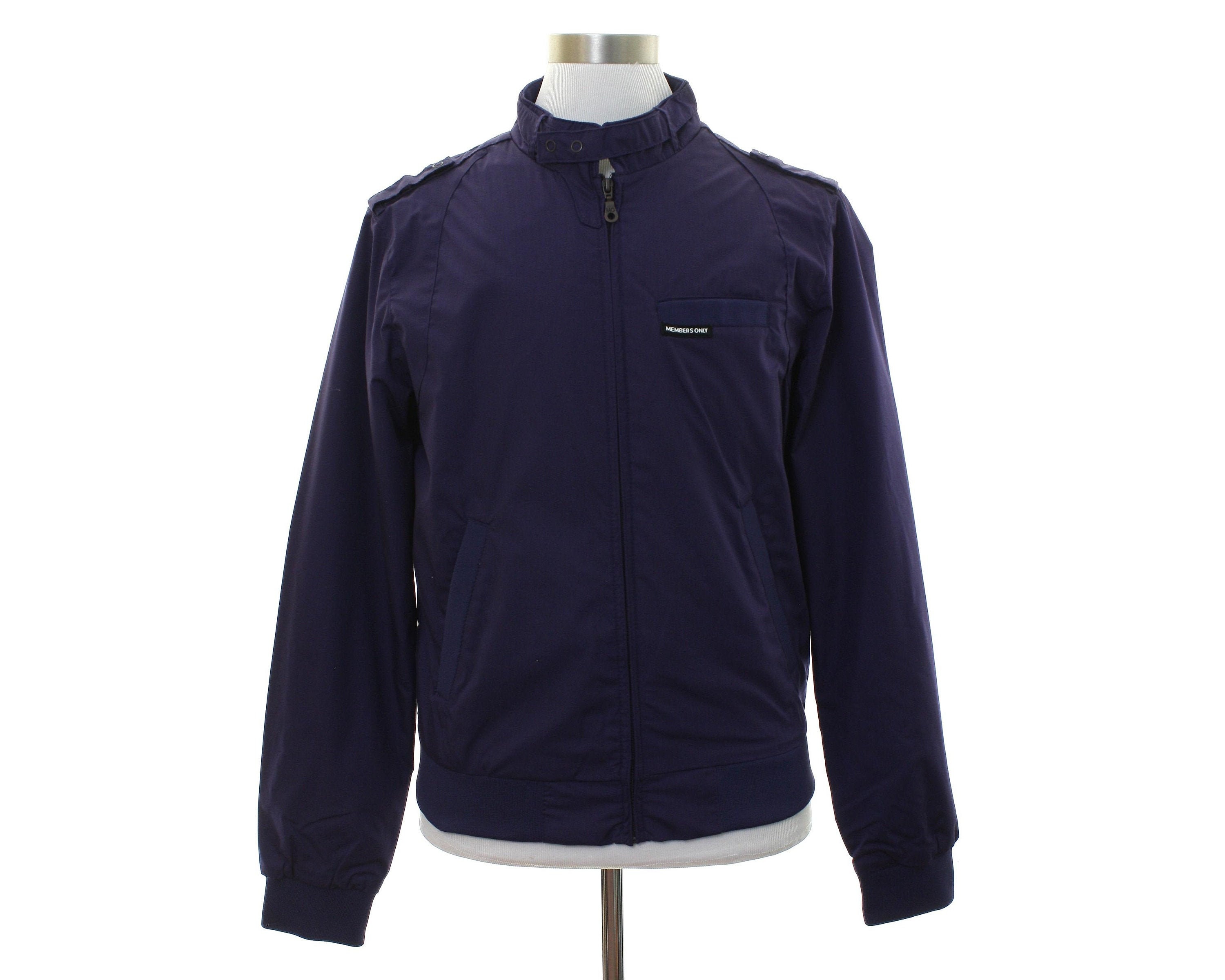 Navy racer neck jacket sale