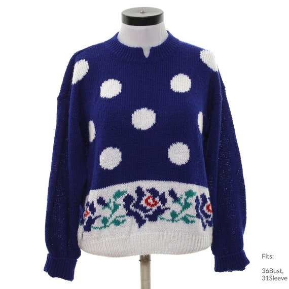 Medium 80s Womens Lauren Brooke Sweater Authentic Vintage Totally 80s  Sweater (36Bust, 31Sleeve)