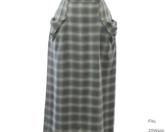 25Waist 40s Gabardine Skirt | Authentic Vintage Fab Forties Gabardine Skirt (35 Hip)