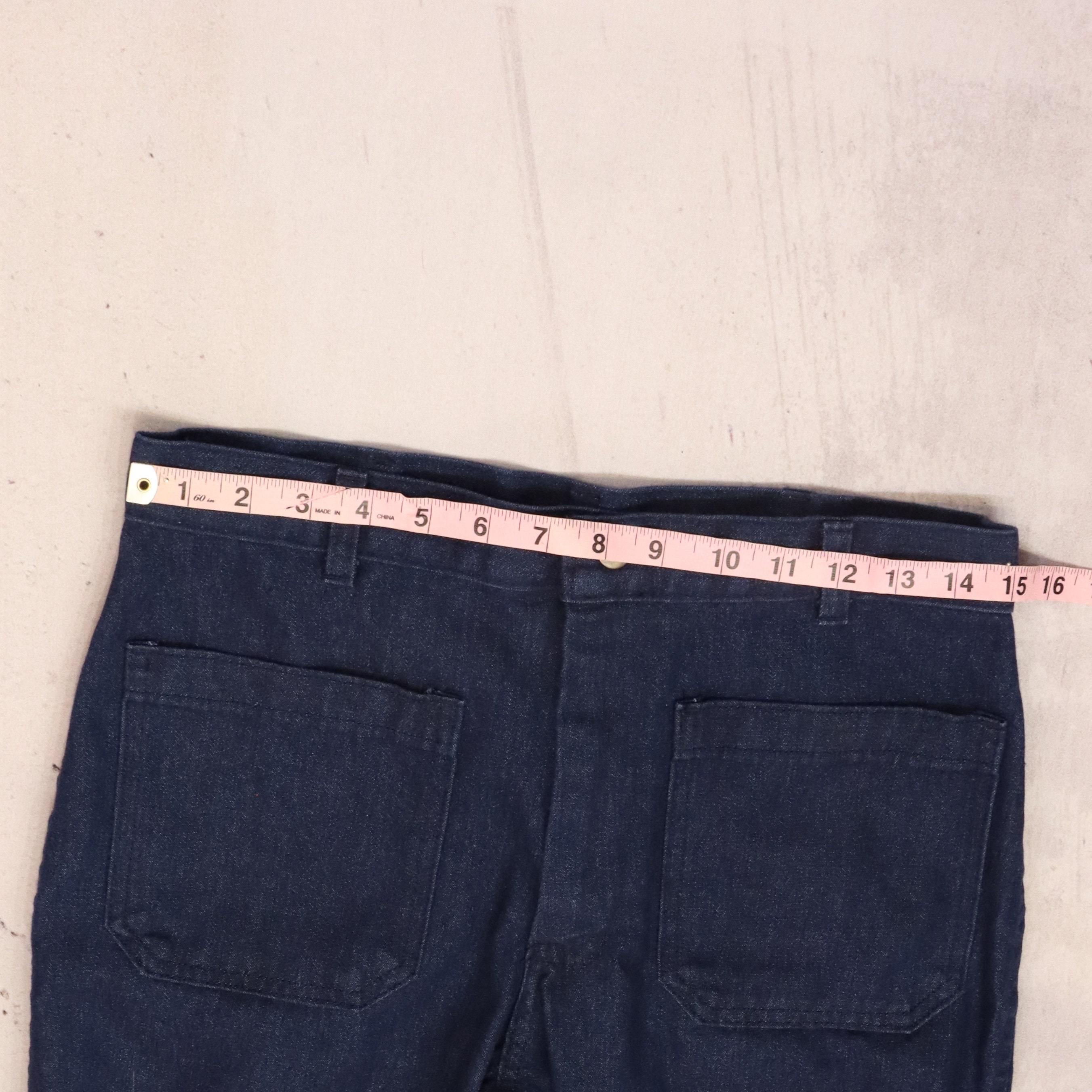 31W/32L - Seafarer Navy Bellbottom Jeans Pants - Mens New