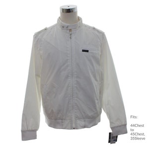 White Members Only Jacket (Mens Large, 44 to 45 Chest)