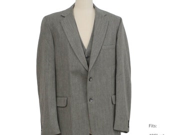42Chest 70s Mens 'La Mar' Jacket | Authentic Vintage Blazer Sport Coat Jacket (35 Sleeve)