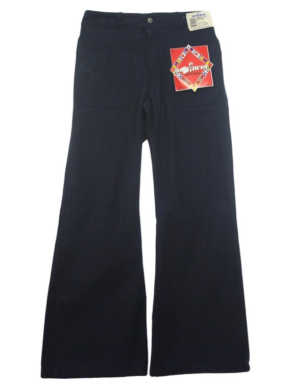 30W/34L - Seafarer Navy Bellbottom Jeans Pants - … - image 3