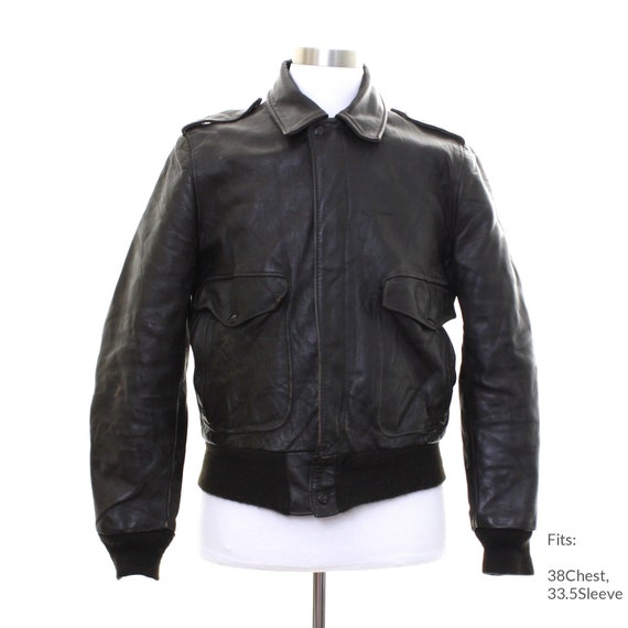 ジャケット・アウター 60s vintage leather flight jacket Vintage 1960s Era Leather Flying Jacket, Soft, Lined, Talon