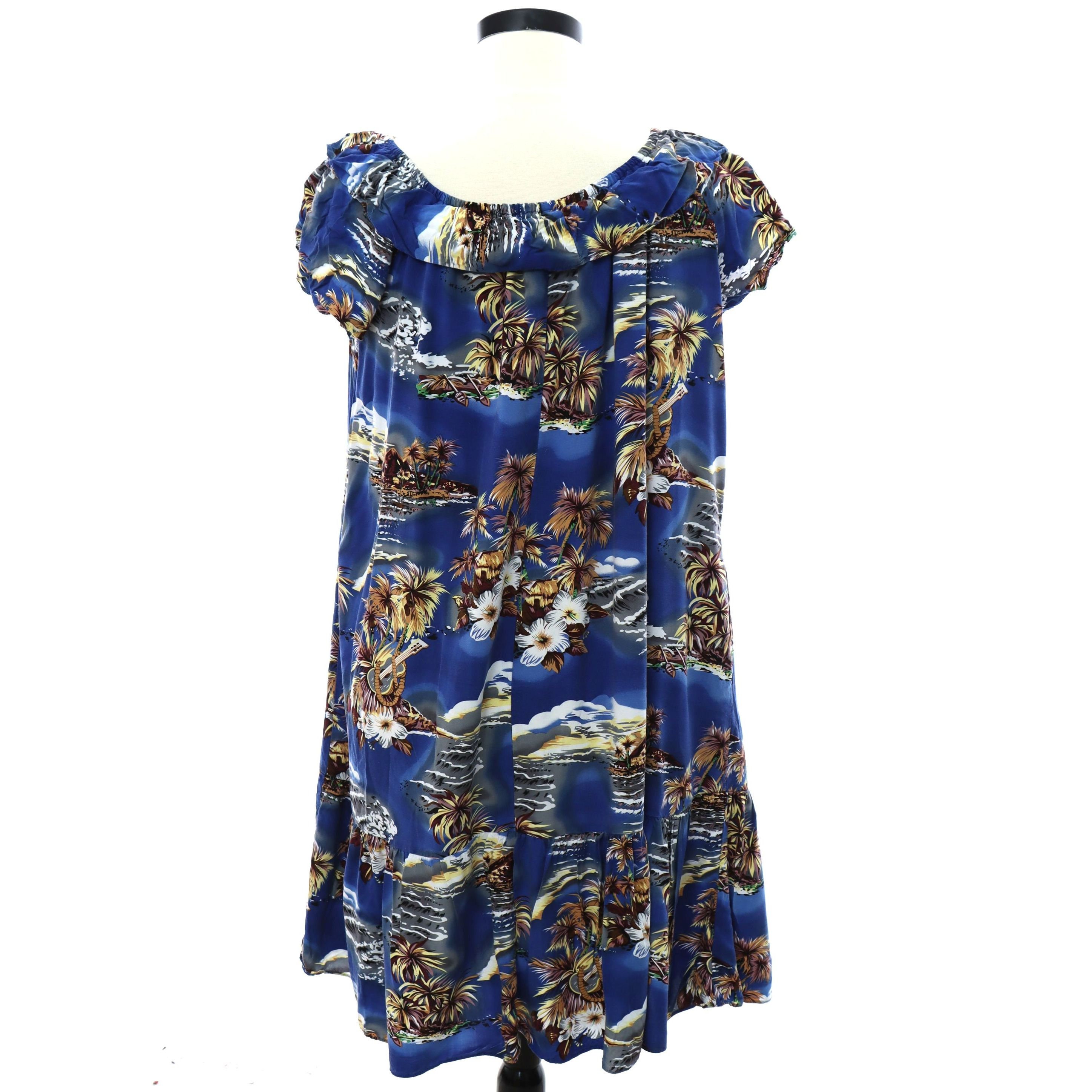 40-42bust 90s Hawaiian Muu Muu Dress | Authentic Vintage the