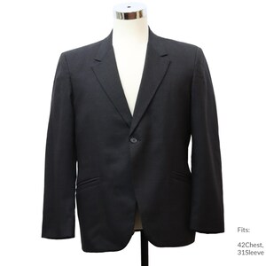 42Chest 60s Mens Sportcoat, Blazer or Sport Jacket | Retro Custom Tailored Sears Mens Store Mod Blazer Sport Coat Jacket (31 Sleeve)
