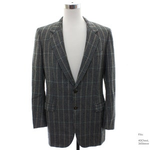40Chest 80s Mens &#39;Brioni&#39; Jacket | Authentic Vintage Totally 80s Blazer Sportcoat Jacket (36 Sleeve)