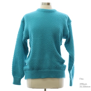 Large 80s Womens &#39;Circiut&#39; Sweater | Vintage Long sleeve Sweater (39Bust, 31.5Sleeve)