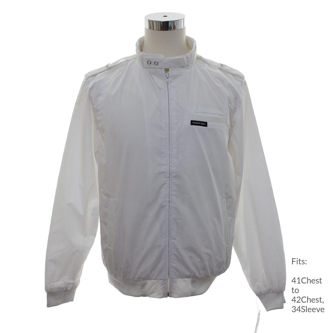 Large 80s Mens 'members Only' Jacket | Vintage Long Sleeve