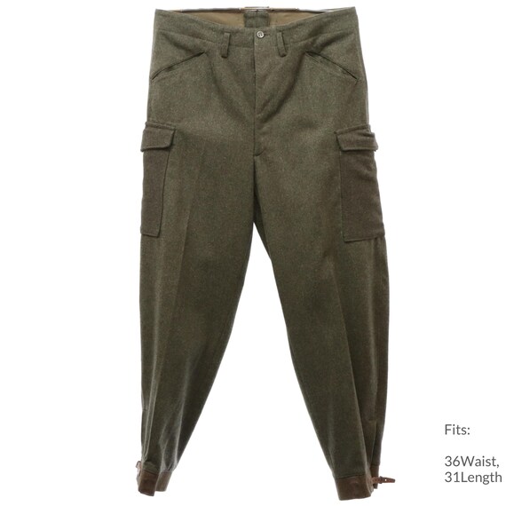 36x31 40s Mens 'crown' Military Pants | Authentic Vintage