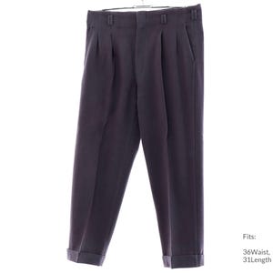 36x31 40s Mens Pleated Pants | Vintage Pants