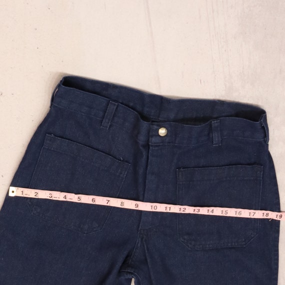 31W/36L - Seafarer Navy Bellbottom Jeans Pants - … - image 8