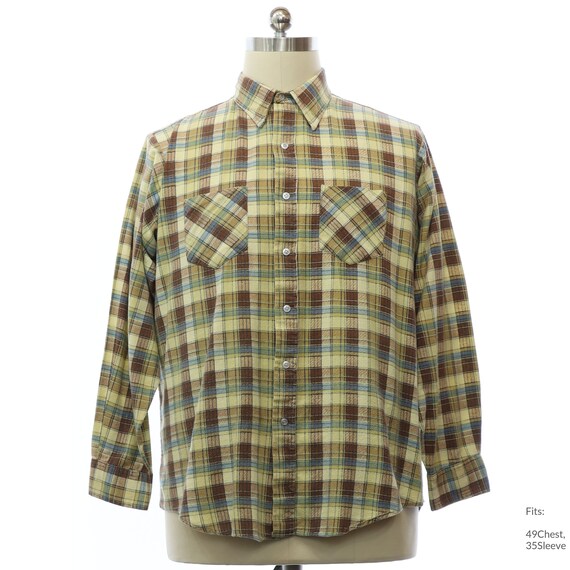 70～80s VALUE LINE light nel shirt | 古着屋 grin days memory