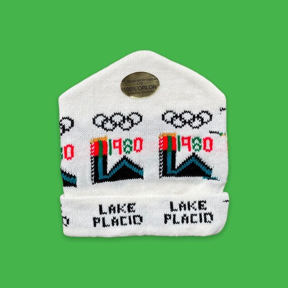 80s Vintage Deadstock "1980 Winter Olympics" Inta… - image 2