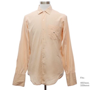 Medium 50s Mens &#39;The Custom Shop&#39; Shirt | Authentic Vintage French Cuff Shirt (40Chest, 33Sleeve)