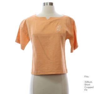 XS 60s Womens Koret of California Shirt | Authentic Vintage Mod Shirt (32Bust, Short Cropped Fit)