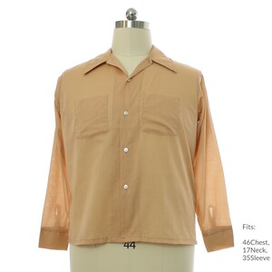 Large 70s Mens &#39;K Mart&#39; Mod Sport Shirt | Vintage Long sleeve Shirt (46Chest, 17Neck, 35Sleeve)