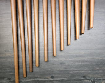 Wood Tapered Legs Set of 4, Wooden Table Legs