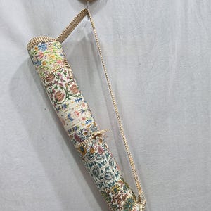 Handmade Patchwork Quilted Floral Cotton Yoga Mat , Colorful Soft cotton Yoga Mat, Daily Use Morning Yoga Mat, Gift For Yogi