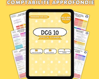 DCG UE10 Advanced Accounting Study Guides | 50 Study Guides + 50 Quizzes with Answers | Methodology Guide + Sample Exam with Answers | PCG 2025