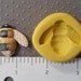 BUMBLE BEE mold flexible silicone mold for fondant polymer clay resin soap cake decorations cupcake toppers baby shower chocolate sugar art