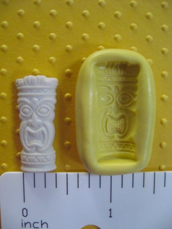 TIKI glass cup mold flexible silicone mold for polymer clay Etsy