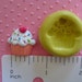 CUPCAKE mold for fondant clay air dry clay cold porcelain gumpaste FLEXIBLE silicone
