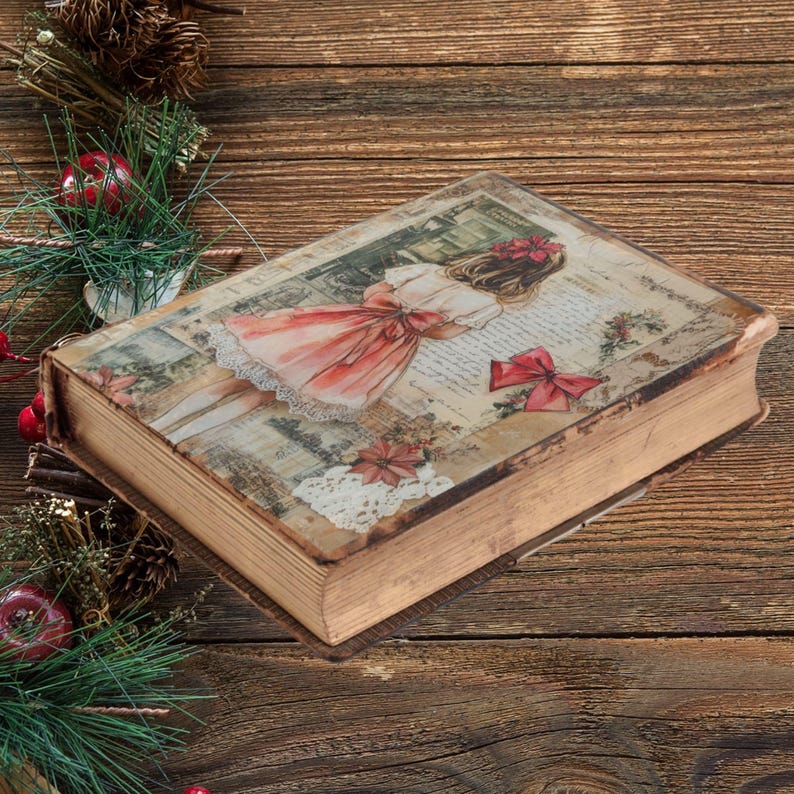 Festive Christmas Junk Journal Printable Pages - Vintage Scrapbook ...