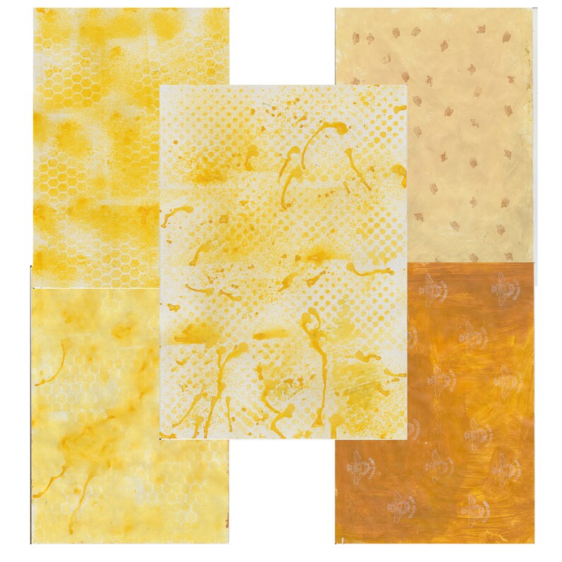 Printable Scrapbooking Papers Honey To The Bee | Etsy