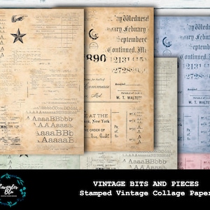 Printable Junk Journal Kit | Collage Sheets | Vintage Bits and Pieces | Digital Kit