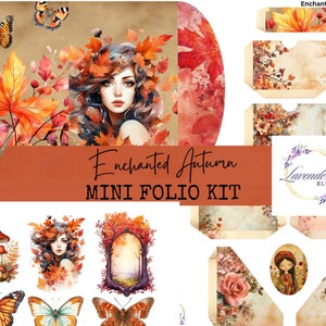 Autumn Junk Journal Folio Kit: Printable Ephemera (Digital Kit)