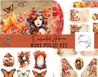 Autumn Junk Journal Folio Kit: Printable Ephemera (digital Kit) - Etsy