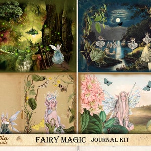 Printable Junk Journal Kit,Fairies,Fairy Magic,Digital Kit,Journal Kit,Printable,Fairy Journal