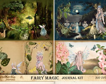 Printable Fairy Junk Journal Kit: Vintage Ephemera (Digital Download)