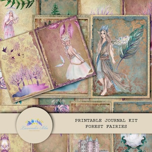 Printable Junk Journal Kit | Forest Fairies | Digital Journal Kit