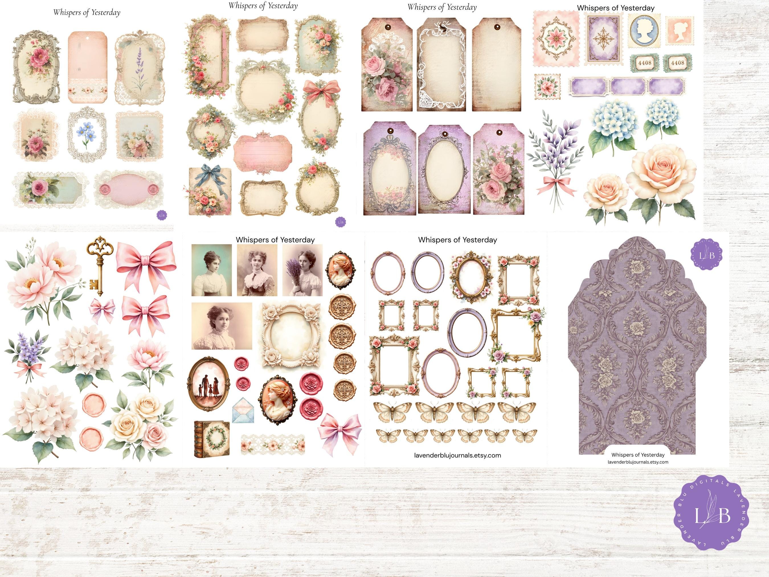 Vintage Victorian Junk Journal Kit | Digital Download for Memory ...