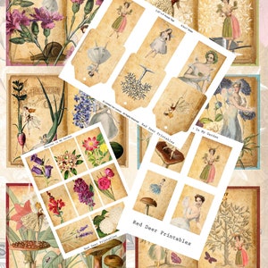 Fairies In My Garden Printable Junk Journal Kit (Digital Download)