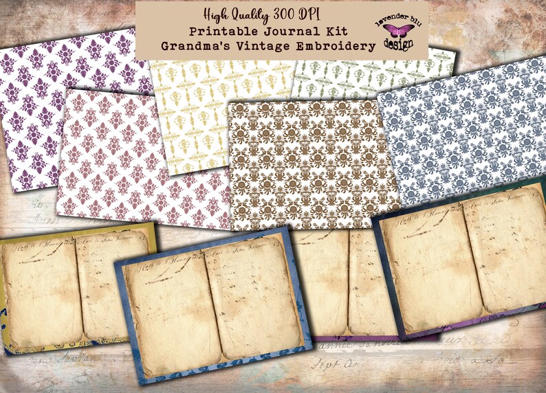 Junk Journal Kitprintable Junk Journal Supplies Etsy